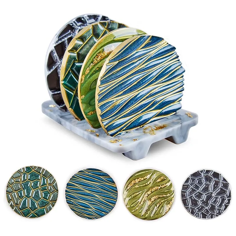 Coaster Mold Round - لتقوم بها بنفسك كريستال الايبوكسي قالب